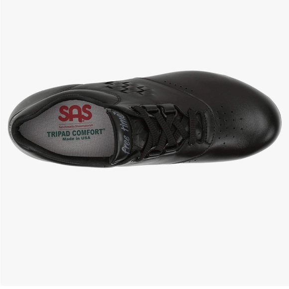 SAS Free Time Black Leather Comfort Walking Shoes Women’s Size 9 1/2 WW - Picture 2 of 11